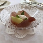 シェムラブルリス - 5周年特別記念ランチ…デザート(さわやかなハーブとシトロンのジュレ)