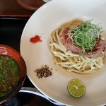 南部屋路ばた - 限定麺「岩手和牛と香茸のつけそば」(2018年9月22日)