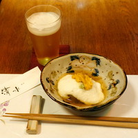 神楽坂 夢二 - 焼き茄子と生雲丹のとろろ仕立て