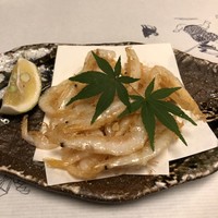 鰻割烹 伊豆栄 本店 - 白魚の唐揚げ