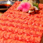 個室で炙り肉寿司を喰らう 今昔物語 栄店