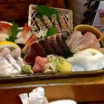 寿司と地魚料理　大徳家 - 【2018.9.22(土)】刺身盛り合わせ