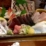 寿司と地魚料理　大徳家 - 【2018.9.22(土)】刺身盛り合わせ