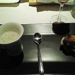 ビストロ・ド・ヨシモト - フォアグラ・椎茸のスープとパテ・ド・カンパーニュ