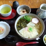 澤乃井 ままごと屋の いもうとや - 豆彩麺(豆乳湯葉うどん)(1180円)