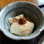 Sawanoimamagotoyanoimoutoya - ざる上げ豆腐