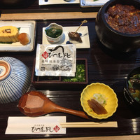 うなぎ和食  しら河 今池ガスビル店 - ひつまぶしセット（3,390円 税込）は絶品のひつまぶし、鰻巻き、肝吸いが味わえるお値打ちセット！