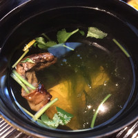 うなぎ和食  しら河 今池ガスビル店 - 肝吸いです。肝の香りが美味しい！