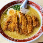 自由軒 - 味噌カツ麺少し固め