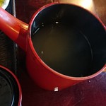 百八 - 蕎麦湯は、さらさら。ほぼ透明。