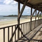 しましま食堂 - テラス席 夏場は海の家になります。