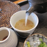 蕎麦専門店 愉庵 - 〆は白濁した｢そば湯｣にて･･。