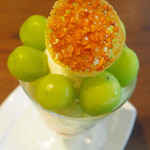 9月限定、シャインマスカットクープグラッセ