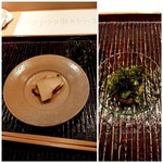 神楽坂 石かわ - 蒸し鮑は、肝ソースで頂きます！