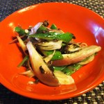 農園Cafe やい子ばぁちゃん - 茗荷・胡瓜・紫蘇の実の和え物
