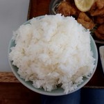 食堂 たむら - ご飯山盛りです♪