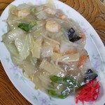 かたの - エビ焼きそば 800円