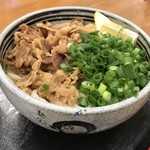 麺処 綿谷 - 牛肉ぶっかけ（小：420円）_2018年9月