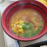 Purachinamu - 朝ラー　ハーフの味噌コーンラーメン