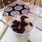 せたがや縁側カフェ - (11/08)甘酒かき氷　黒酢＋大納言