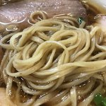 麺処 鶏谷 - 鶏そばの麺 アップ