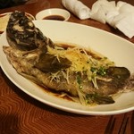 菜根譚 北海道中華 - 清蒸鮮魚のソイ