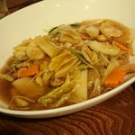 菜根譚 北海道中華 - 海鮮あんかけ焼きそば