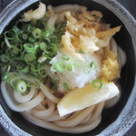 本格手打うどん はゆか - ネギと天かす