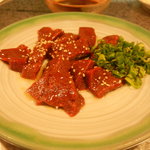 かどやホルモン店 - 生ギモ￥８５０