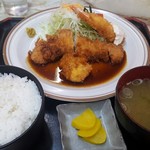 樽幸 - ミックスフライ定食