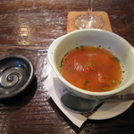 湘南の魚とワインの店 ヒラツカ - 季節野菜のポタージュ