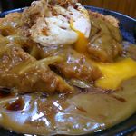 阿づ満庵 - 揚げ玉子からトロ～り