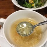 うえすたん - セットの卵スープ。
