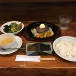 うえすたん - 4オンス ステーキランチ￥1058。