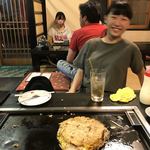 お好み焼小町 - 新人オノちゃんの胃袋は強いなf^_^;