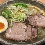 布施 細見商店 - 限定 さんま煮干冷やし塩ラーメン（大盛）（￥900）