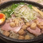 布施 細見商店 - 限定 冷やし塩ラーメン（まぐろ&貝柱）（大盛）（￥900）