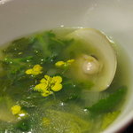 エンボカ - 菜の花と蛤のスープ