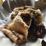 Ibu Oka - 料理写真:残念ながら豚皮の代わりに鶏皮