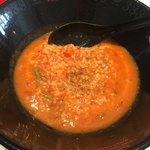 元祖トマトラーメンと辛麺とトマトもつ鍋 三味 - 〆は、チーズリゾット