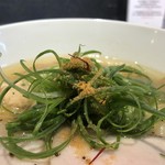 Japanese Soba Noodles 蔦 - 九条ネギにボッタルガ（カラスミ）