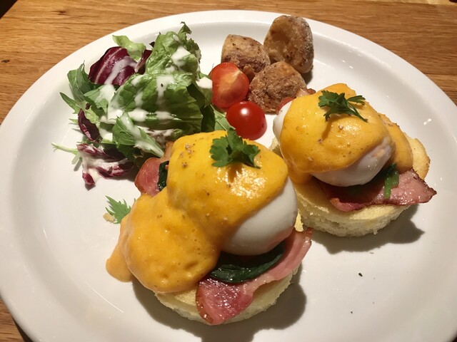 エッグベネディクト By 詐称グルメ王 閉店 The Most Bake Shop 旧店名 New Airy 広瀬通 カフェ 食べログ