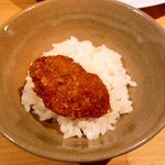 ふれんちラぁ麺ガスパール - メンチカツのっけごはん（締めごはん）