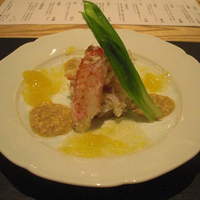 日本料理　かこみ - 毛蟹の剥き身に蟹みそのソースと柑橘酢のジュレ。