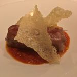 カーサ・デル・チーボ - 水牛モッツァレラチーズを包んだ佐助豚のポルペッティ トマトソースと