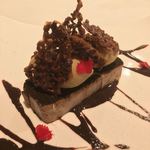 カーサ・デル・チーボ - チョコレートのパルフェ ヘーゼルナッツジェラート添え