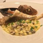 カーサ・デル・チーボ - 八戸産ホウボウと小川原湖産しじみの煮込み 自家製フレーゴラ