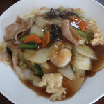 やきそば中華 龍 - 五目餡かけ焼きそば 2018.9月