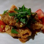 Kohi Botan - ランチの鶏のジューシートマト竜田揚げのアップ