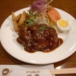 味香 - ハンバーグランチ　\850